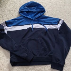 PacSun LA Hearts blue striped hoodie 💞